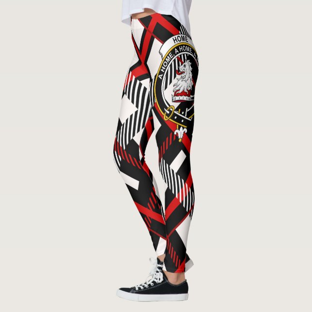 Scotstee Clan Home Crest Tartan Women Leggings (Gauche)