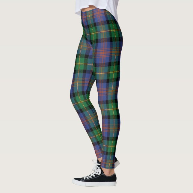 Scotstee Clan Logan Ancient Tartan Women Leggings (Gauche)