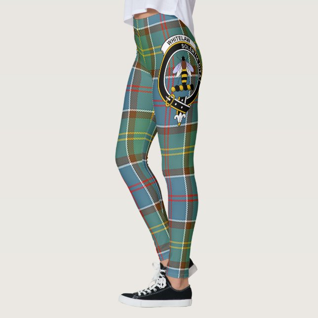 Scotstee Clan Whitelaw Crest Tartan Femmes Legging (Gauche)