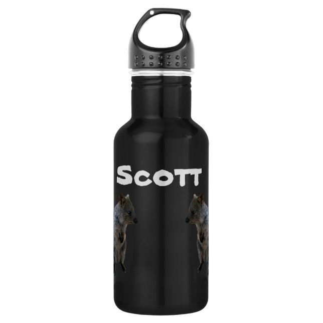 Scott Nom Avec Quokkas Australien, Bouteille D'Eau (Devant)