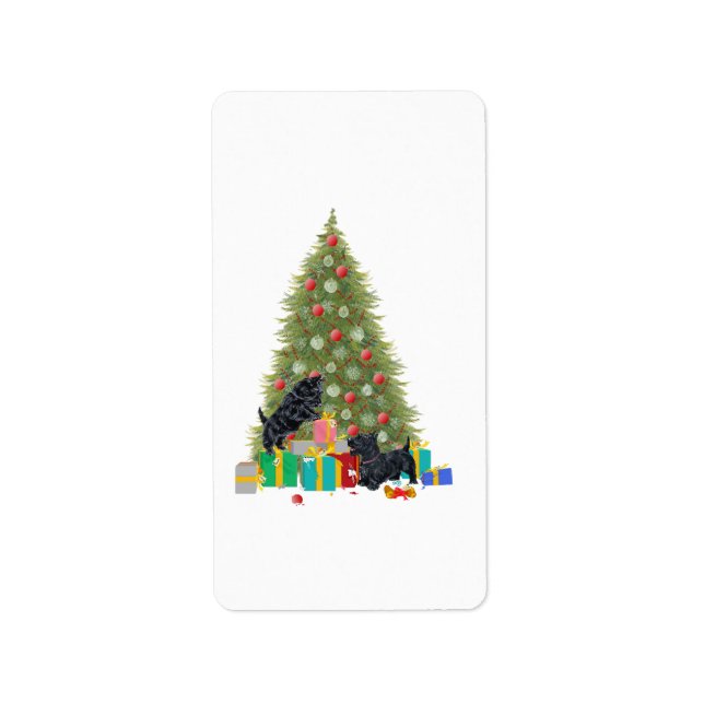 Scotties au Stickers d'Arbre! (Devant)