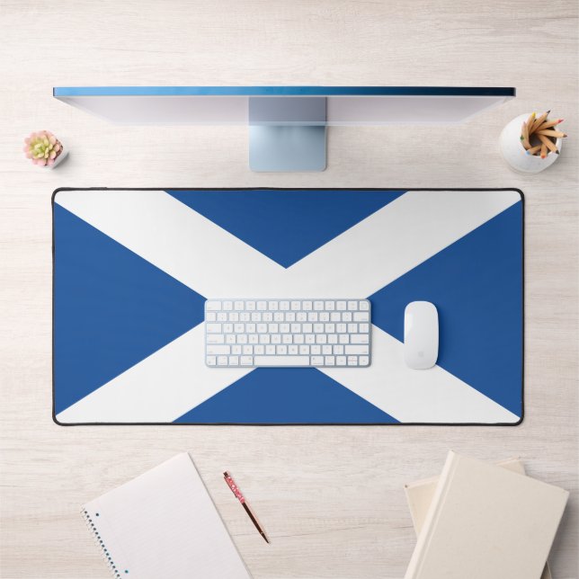 Scottish flag of Scotland custom desk mat (Bureau 1)