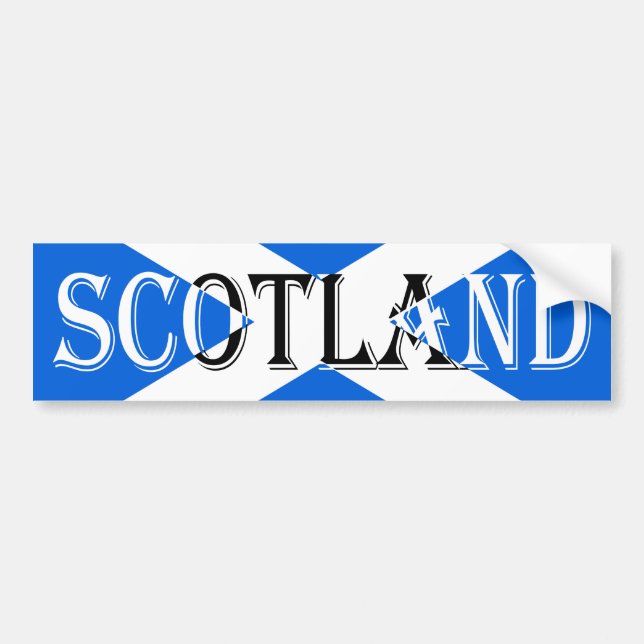 Scottish Flag Scotland Inverted B Sticker arc2 (Devant)