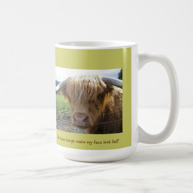 Scottish Highlands Steer Humour - Mug (Droite)