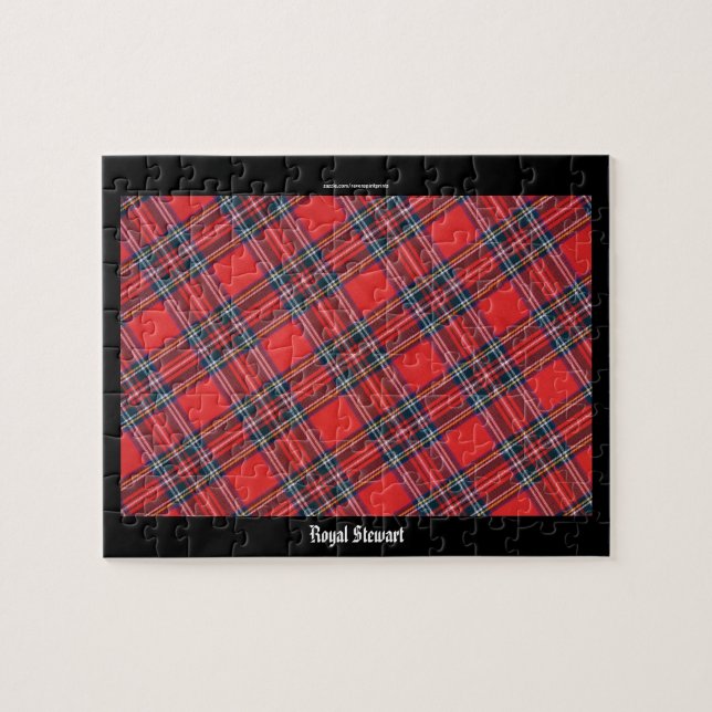 Scottish Royal Stewart Clan Tartan Jigsaw Puzzle (Horizontal)