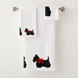 Scottish Terrier/arc rouge, blanc ou choisir votre