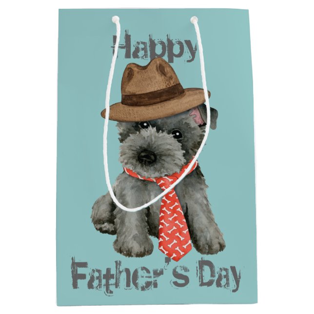 Scottish Terrier Papa sac cadeau moyen (Devant)