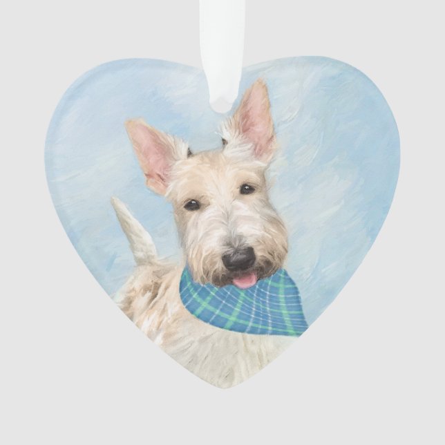 Scottish Terrier Wheaten Dog Painting Art original (devant)