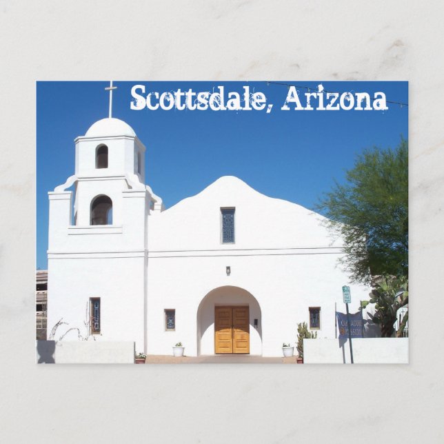 Scottsdale Arizona Old Mission Carte postale West  (Devant)