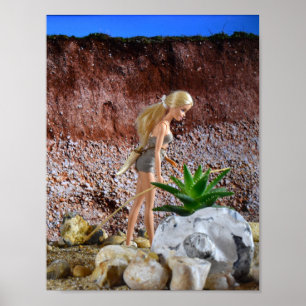 Scouter l'itinéraire. affiche