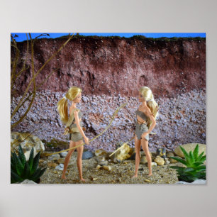 Scouter l'itinéraire. affiche