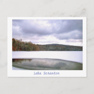 Scranton PA Lake Scranton Carte postale Couleur d'