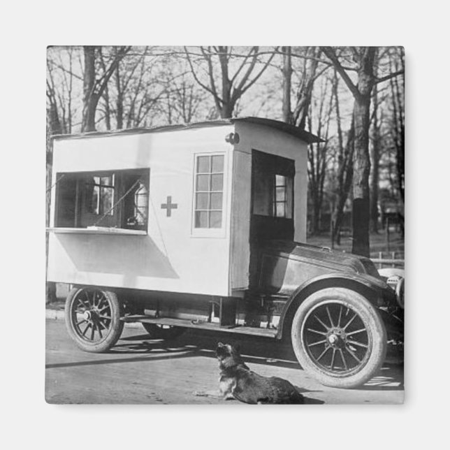 Scranton Red Cross Canteen Truck Magnet (Devant)