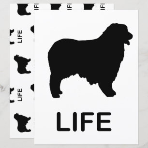 scrapbook à deux côtés berger australien vie