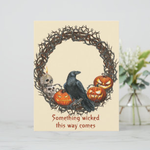 Scrapbook citrouille & Raven Wreath Halloween