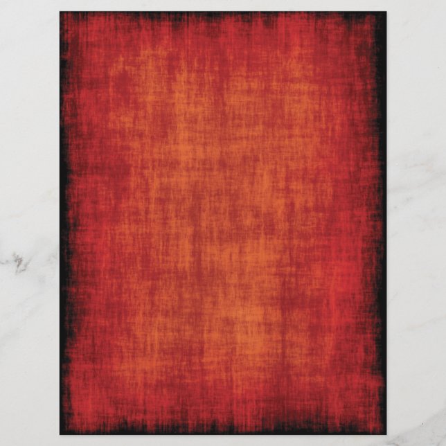 Scrapbook Rustic Red Orange Texture Arrière - plan (Devant)
