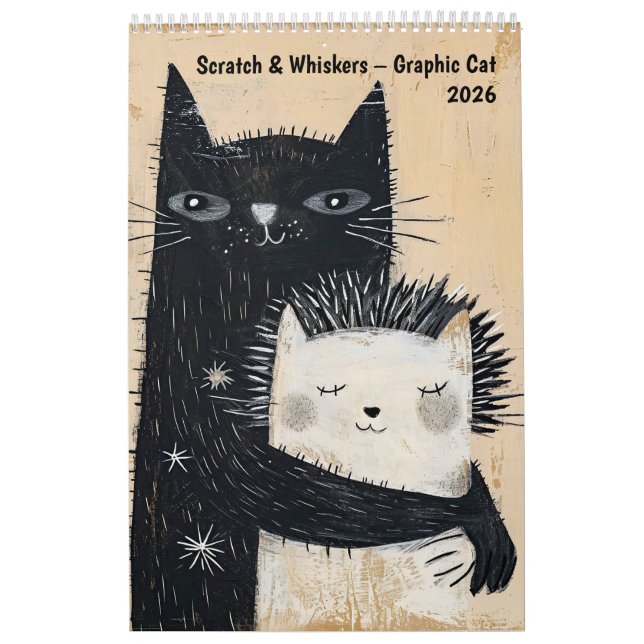 Scratch & Whiskers – Calendrier Chat Graphique 202 (Protection)
