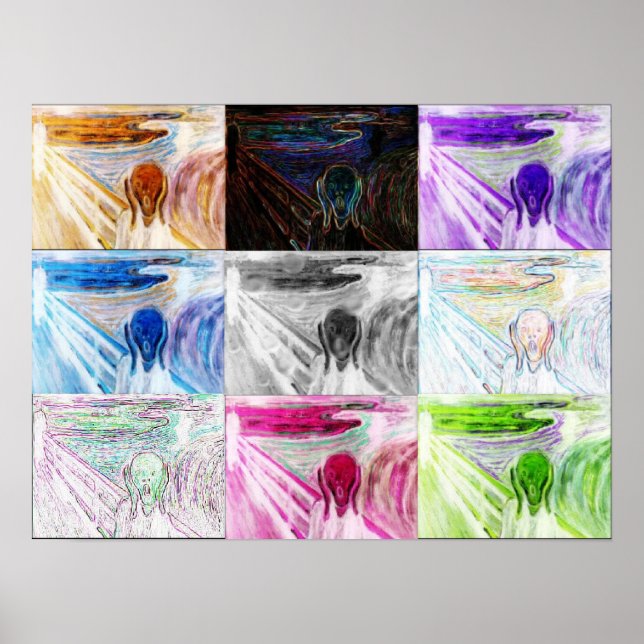 'Scream Collage' Poster (Devant)