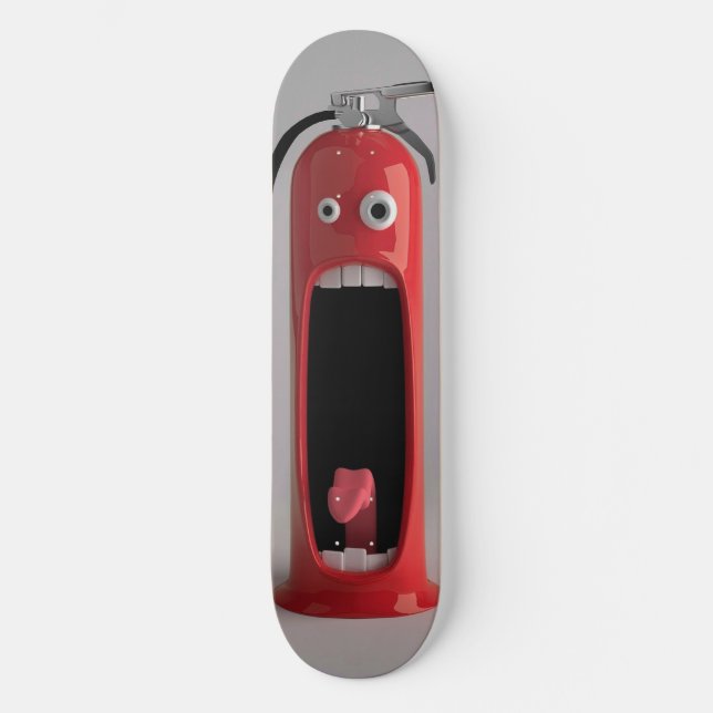 Screaming Fire Extinguisher Skateboard Deck (Recto)