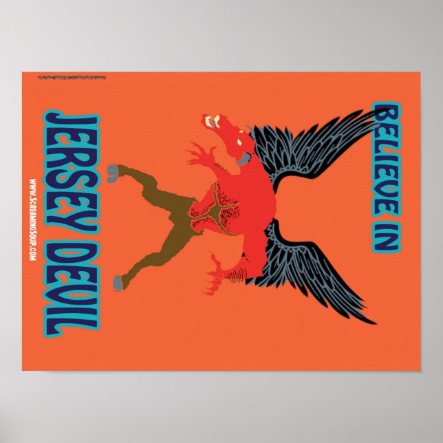 SCREAMING SOUP! Believe in Jersey Devil Poster (Devant)