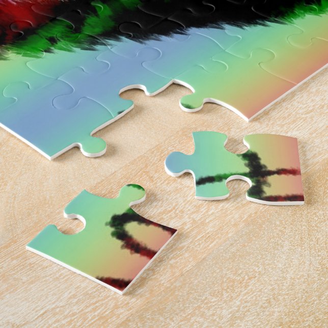 Scribble Love Xoxo Heart Stripe Puzzle (Côté)