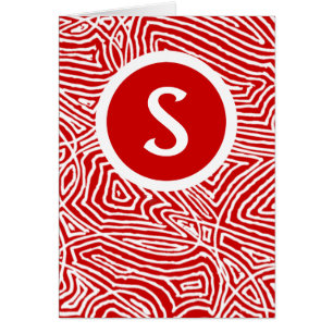 Scribbleprint rouge initial