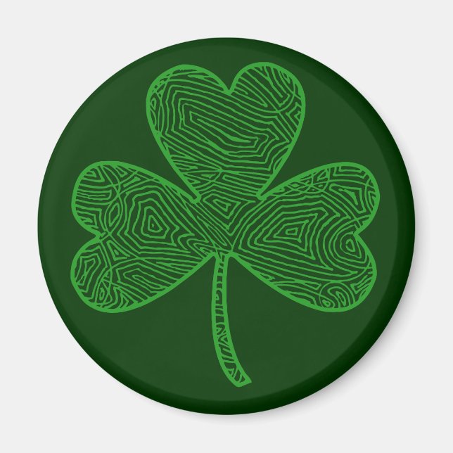 Scribblprint Shamrock Magnet (Devant)