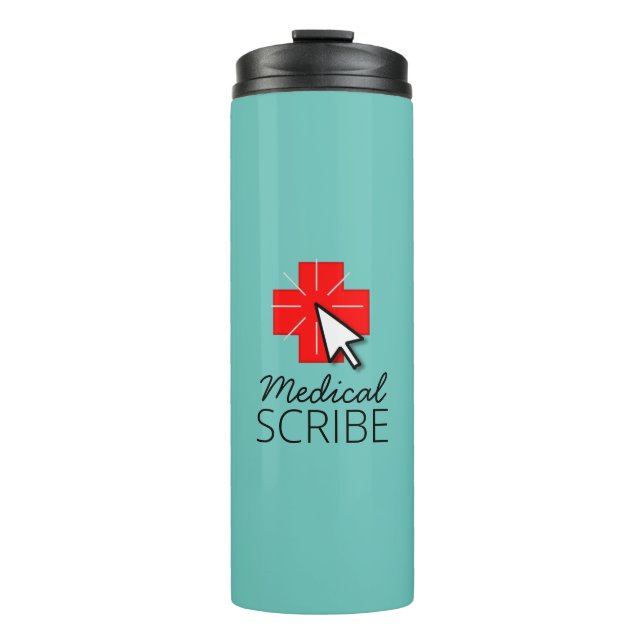 Scribe Médicale Bouteille d'eau isolée (Devant)