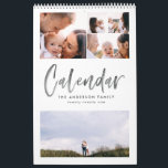 Script aquarelle moderne multi photo calendrier<br><div class="desc">Script aquarelle moderne multi calendrier photo. Le calendrier familial parfait pour vous-même ou en cadeau.</div>