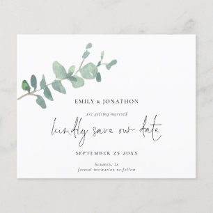 Script Budget Green Eucalyptus Enregistrer La Date