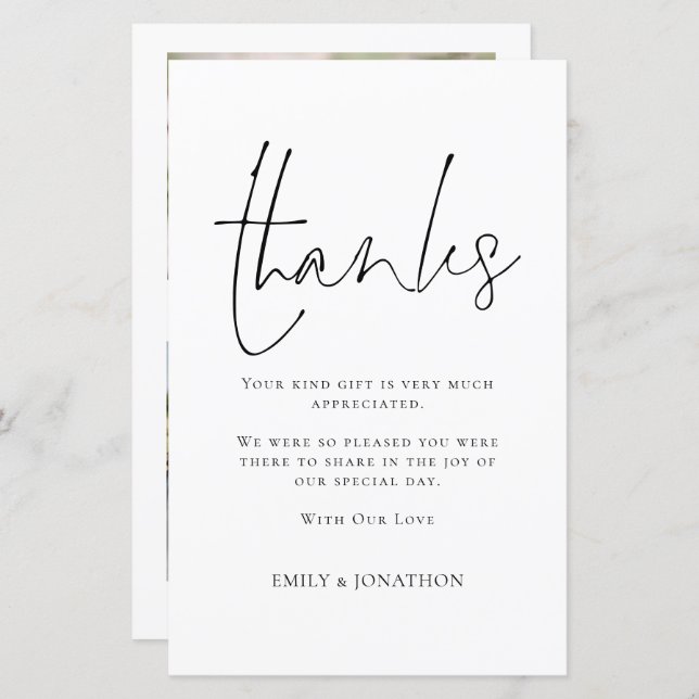 Script BUDGET Mariage 3 Collage Photo Citation Mer (Devant / Derrière)