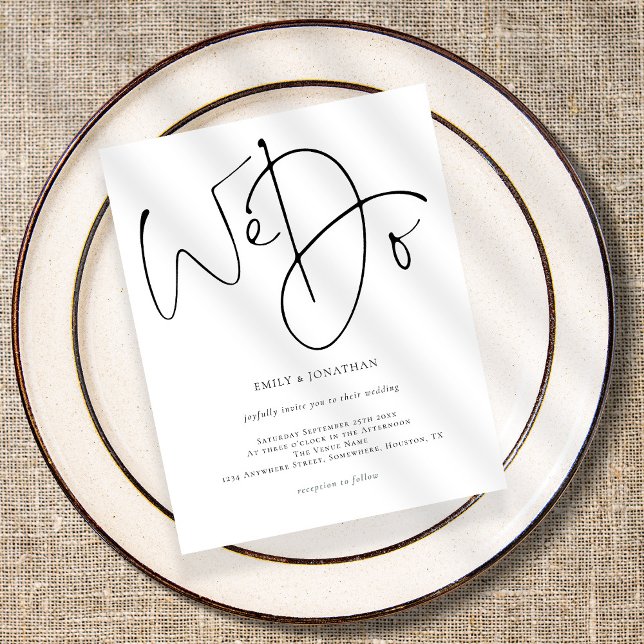 Script budgétaire Nous faisons simple Faire-part d (Créateur téléchargé)