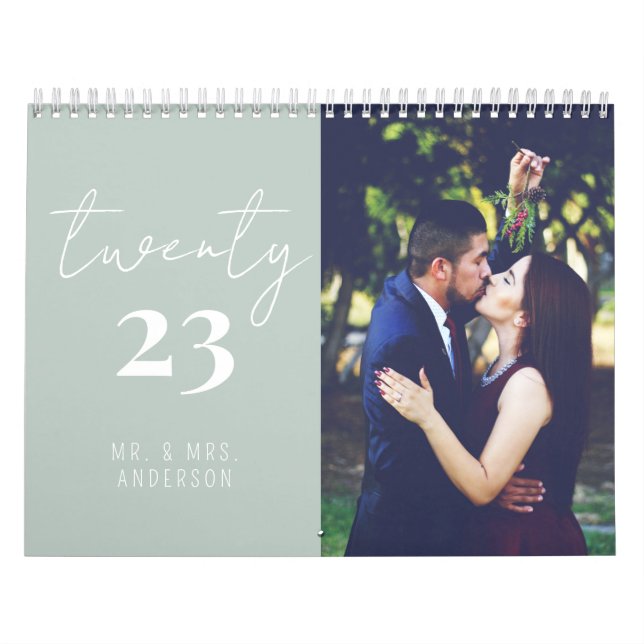 Script Calligraphie Nouveau Mer Calendrier photo | (Protection)