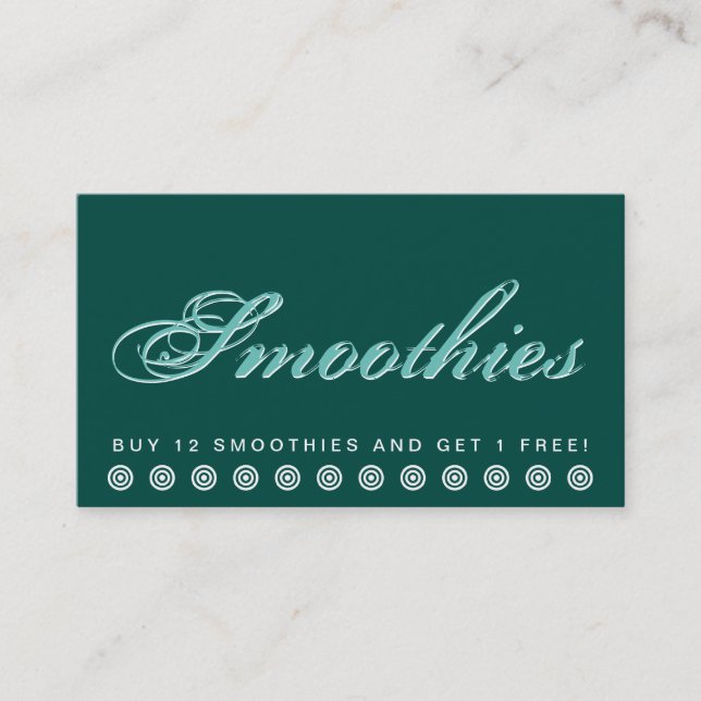 script Carte de fidélité client SMOOTHIES (Devant)