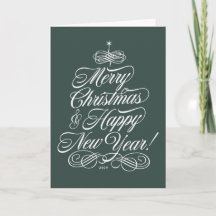 Script Carte de Noël en vert