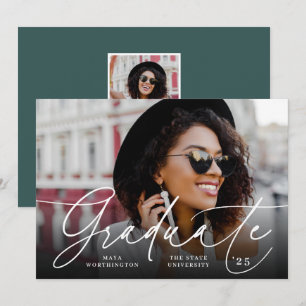 Script chic   Faire-part d'obtention d'une licence