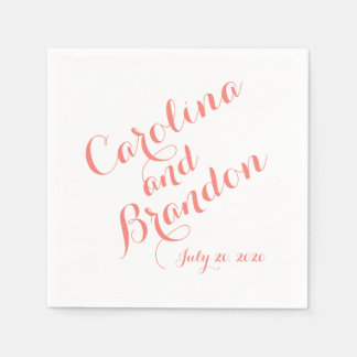 Script classique | Élégantes serviettes en papier
