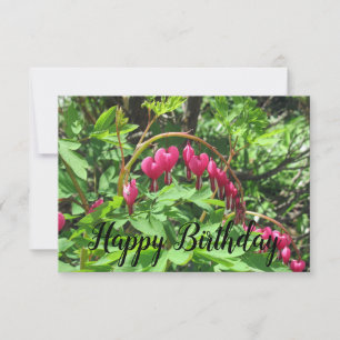 Script d'anniversaire Coeurs saignants rose Fleur