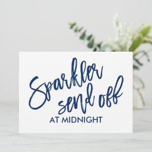 Script de brosse d'affichage 5X7 Sparkler (Navy)