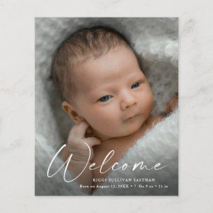 Script de budget Bienvenue Bébé Photo Merci