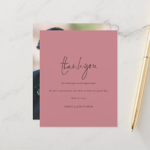 Script de budget Photo Rose poussiéreuse Mariage M