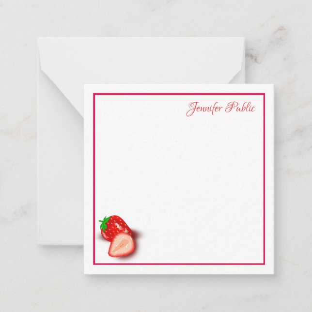 Script de calligraphie de Modèle de fraises monogr (Devant)