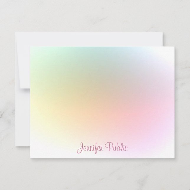 Script de calligraphie Modèle coloré tendance mode (Devant)