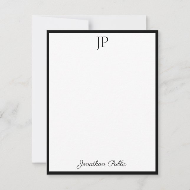Script de calligraphie Monogramme tendance Modèle  (Devant)