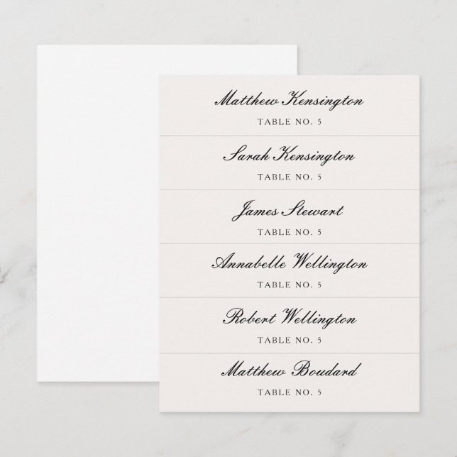 Script de calligraphie Nom personnalisé Mariage Ca (Devant / Derrière)