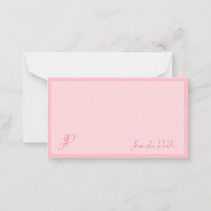 Script de calligraphie rose pâle Modèle