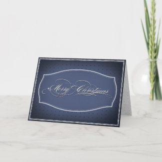 Script de carte de Noël en bleu