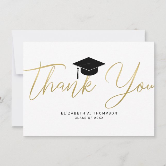 Script de Casquette Merci or chic Graduation (Devant)