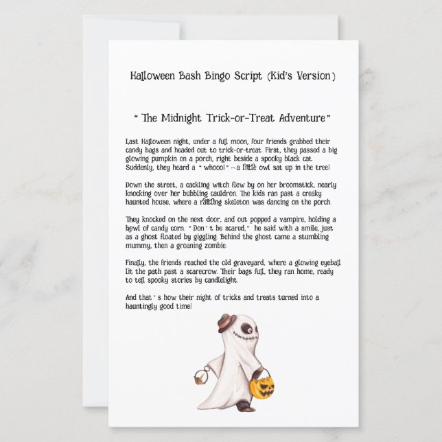 Script de l'appelant de bash d'Halloween Spooktacu (Devant)