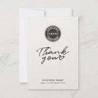 Script de logo d'entreprise Merci moderne